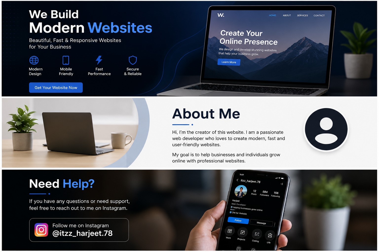 Harjeet web development design