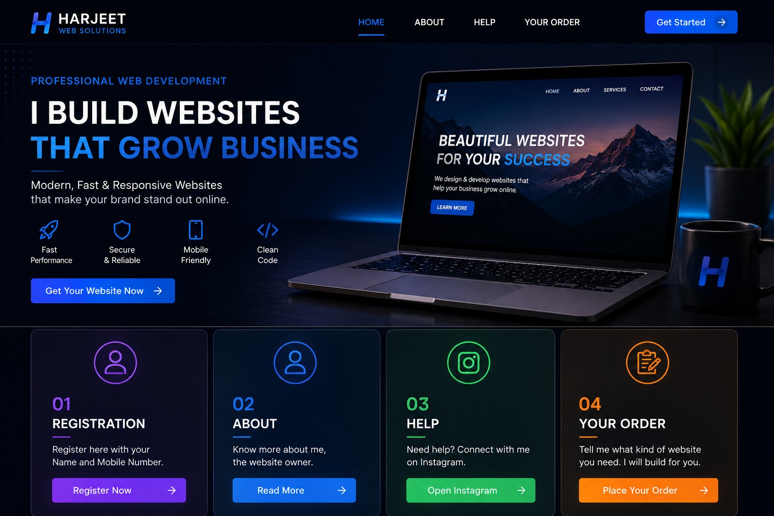 Website design preview 3
